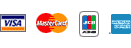 VISA MasterCard JCB AMERICAN EXPRESS